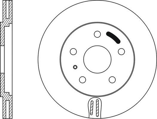 BSF 11163V - Brake Disc car-mod.net