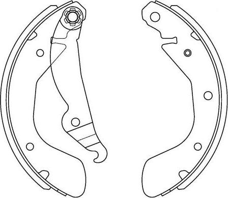 FIT FT4033 - Drum Brake Shoe Set car-mod.net