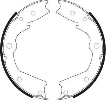 FIT FT0927 - Brake Shoe Set, parking brake car-mod.net