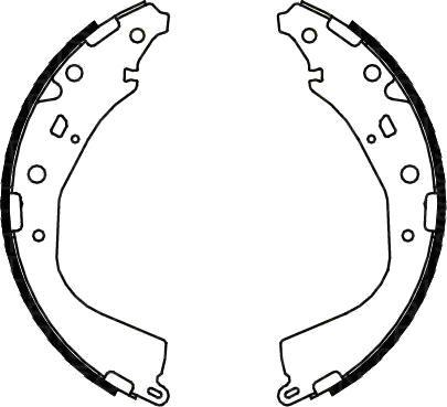 FIT FT0022 - Drum Brake Shoe Set car-mod.net