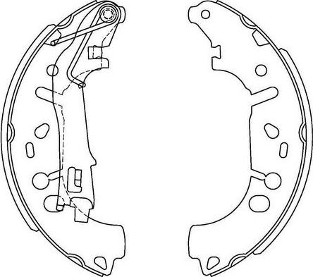 FIT FT1085 - Drum Brake Shoe Set car-mod.net