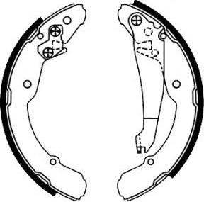 FIT FT3045 - Drum Brake Shoe Set car-mod.net