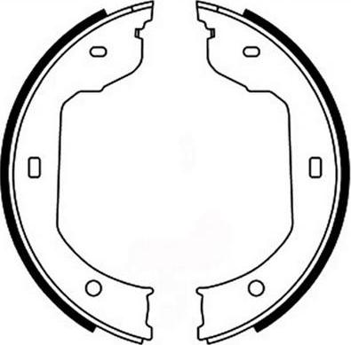 FIT FT2070 - Brake Shoe Set, parking brake car-mod.net