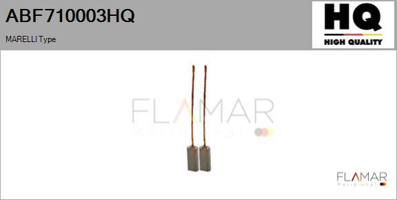 FLAMAR ABF710003HQ - Carbon Brush, vane set, alternator car-mod.net
