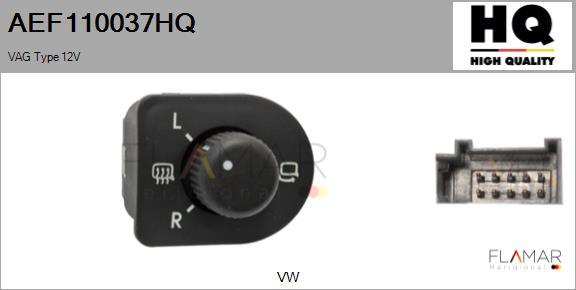 FLAMAR AEF110037HQ - Switch, mirror adjustment car-mod.net