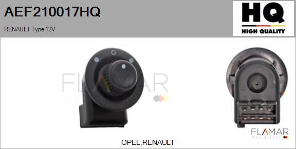 FLAMAR AEF210017HQ - Switch, mirror adjustment car-mod.net