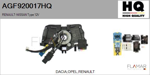 FLAMAR AGF920017HQ - Clockspring, airbag car-mod.net
