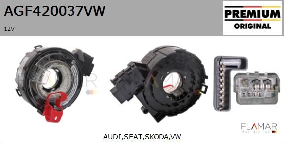 FLAMAR AGF420037VW - Clockspring, airbag car-mod.net