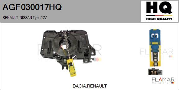 FLAMAR AGF030017HQ - Clockspring, airbag car-mod.net