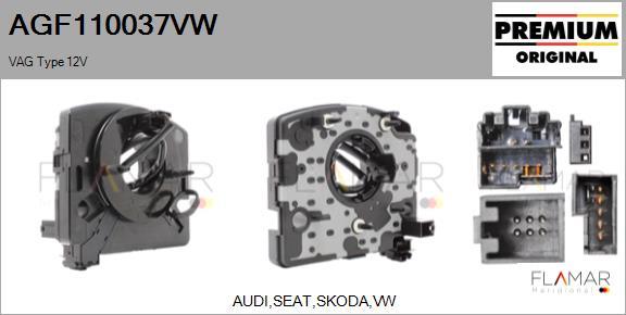 FLAMAR AGF110037VW
 - Clockspring, airbag car-mod.net