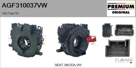 FLAMAR AGF310037VW
 - Clockspring, airbag car-mod.net