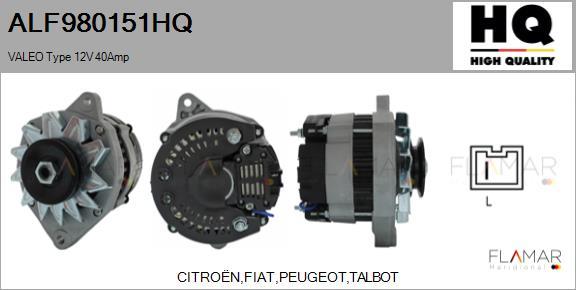 FLAMAR ALF980151HQ - Alternator car-mod.net