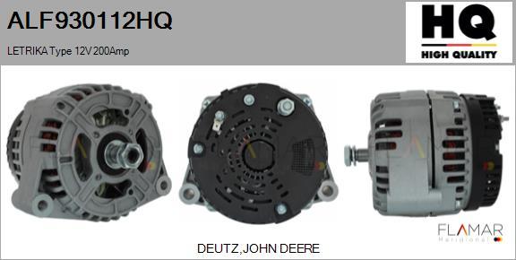 FLAMAR ALF930112HQ - Alternator car-mod.net