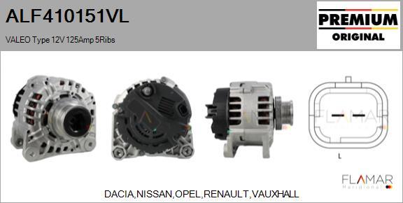 FLAMAR ALF410151VL - Alternator car-mod.net