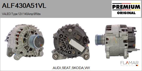 FLAMAR ALF430A51VL - Alternator car-mod.net