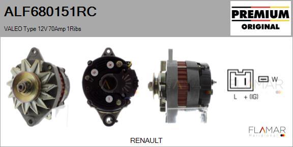 FLAMAR ALF680151RC - Alternator car-mod.net