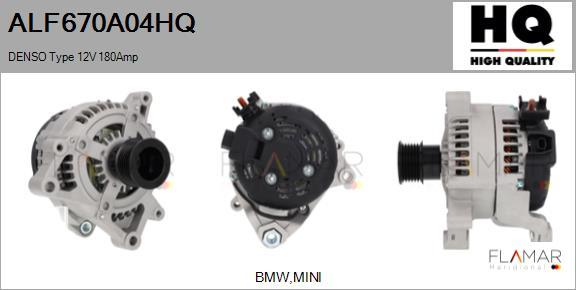 FLAMAR ALF670A04HQ - Alternator car-mod.net