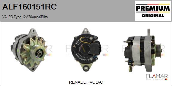 FLAMAR ALF160151RC - Alternator car-mod.net