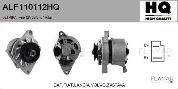 FLAMAR ALF110112HQ - Alternator car-mod.net