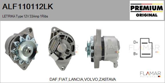FLAMAR ALF110112LK - Alternator car-mod.net