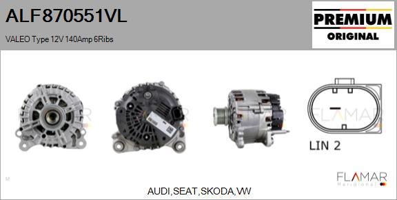 FLAMAR ALF870551VL - Alternator car-mod.net