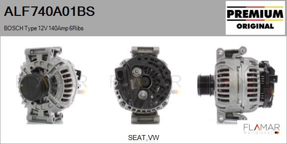 FLAMAR ALF740A01BS - Alternator car-mod.net