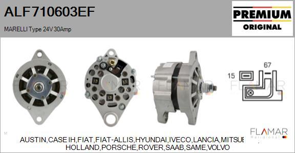 FLAMAR ALF710603EF - Alternator car-mod.net