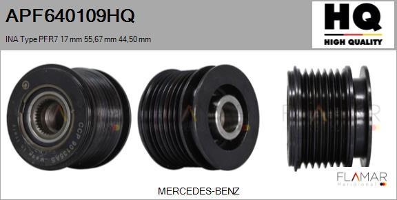 FLAMAR APF640109HQ - Pulley, alternator, freewheel clutch car-mod.net