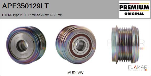 FLAMAR APF350129LT - Pulley, alternator, freewheel clutch car-mod.net