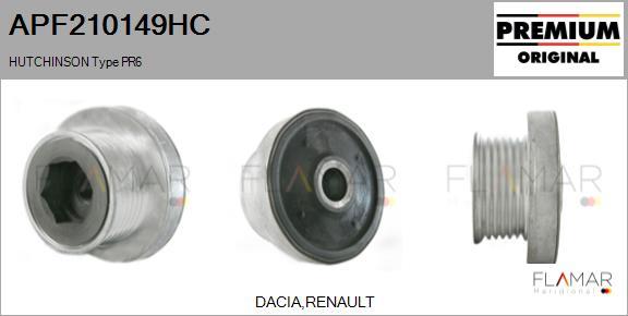 FLAMAR APF210149HC - Pulley, alternator, freewheel clutch car-mod.net