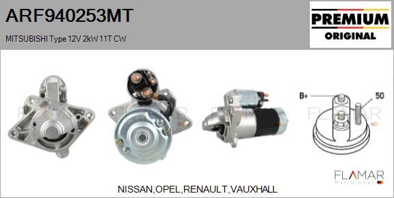 FLAMAR ARF940253MT - Starter car-mod.net