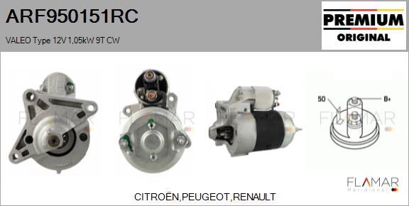 FLAMAR ARF950151RC - Starter car-mod.net