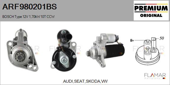 FLAMAR ARF980201BS - Starter car-mod.net