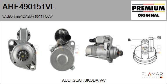 FLAMAR ARF490151VL - Starter car-mod.net