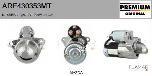 FLAMAR ARF430353MT - Starter car-mod.net