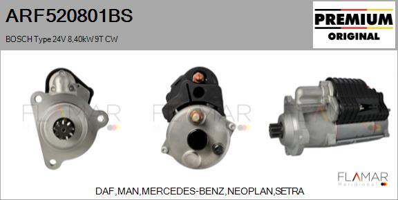 FLAMAR ARF520801BS - Starter car-mod.net
