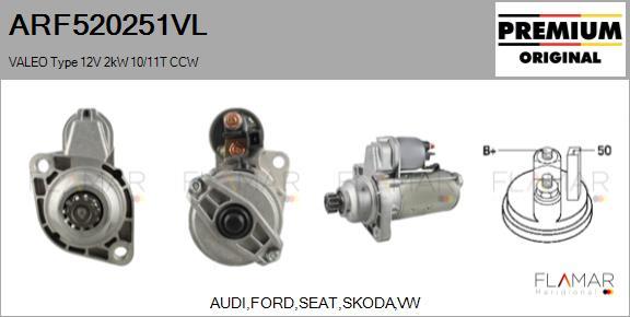 FLAMAR ARF520251VL - Starter car-mod.net