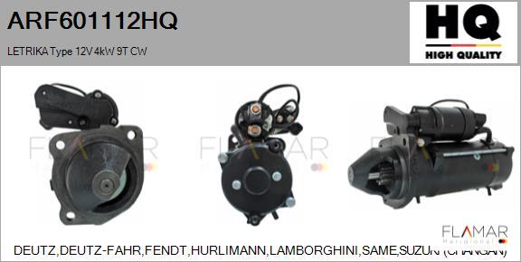 FLAMAR ARF601112HQ - Starter car-mod.net