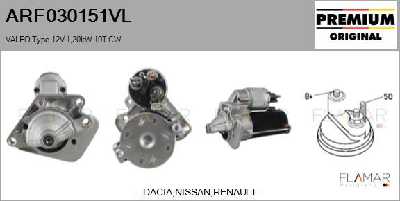 FLAMAR ARF030151VL - Starter car-mod.net