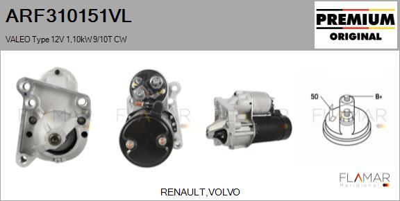 FLAMAR ARF310151VL - Starter car-mod.net