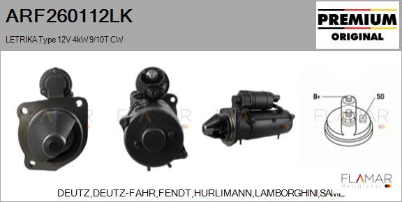 FLAMAR ARF260112LK - Starter car-mod.net