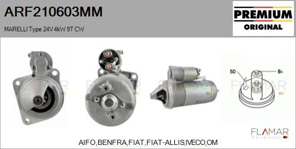 FLAMAR ARF210603MM - Starter car-mod.net