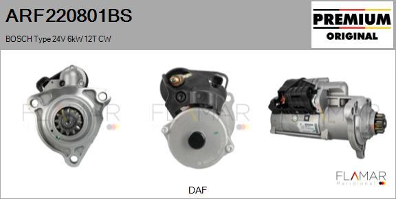 FLAMAR ARF220801BS - Starter car-mod.net