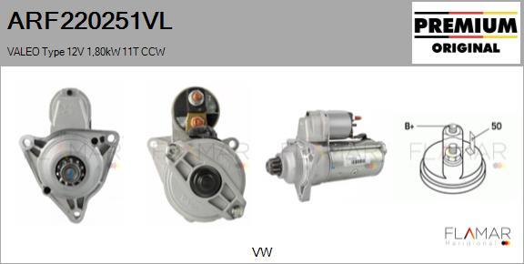 FLAMAR ARF220251VL - Starter car-mod.net