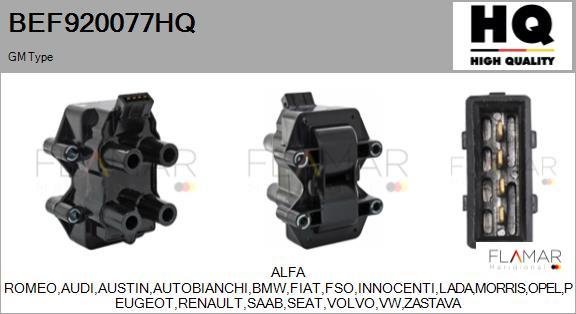 FLAMAR BEF920077HQ - Ignition Coil car-mod.net