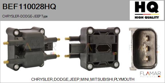 FLAMAR BEF110028HQ - Ignition Coil car-mod.net
