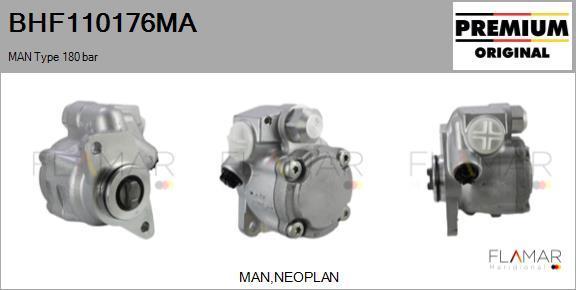 FLAMAR BHF110176MA - Hydraulic Pump, steering system car-mod.net