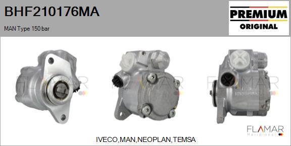FLAMAR BHF210176MA - Hydraulic Pump, steering system car-mod.net