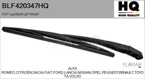FLAMAR BLF420347HQ - Wiper Arm, window cleaning car-mod.net