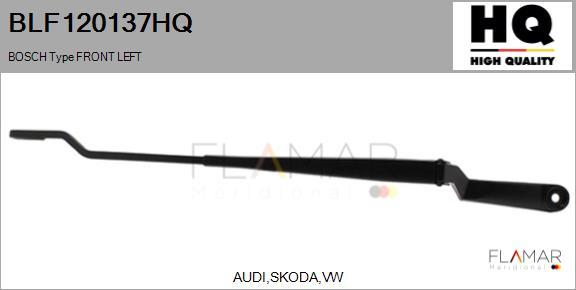 FLAMAR BLF120137HQ - Wiper Arm, window cleaning car-mod.net